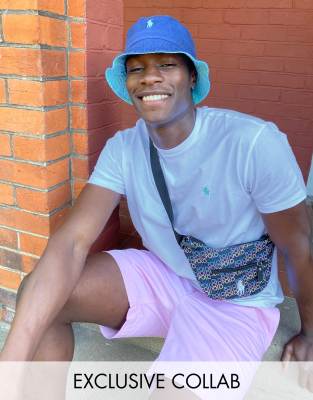 Polo Ralph Lauren X Asos Exclusive Collab Bum Bag In Black With All Over Logo ModeSens