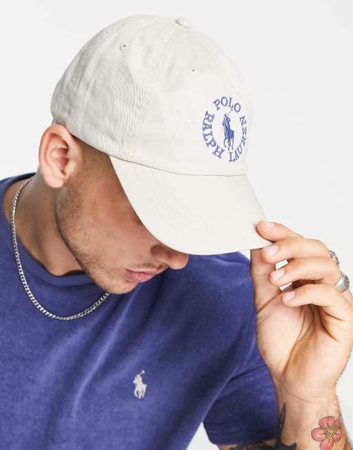 Polo Ralph Lauren x ASOS exclusive collab cap in cream with circle logo |  ASOS