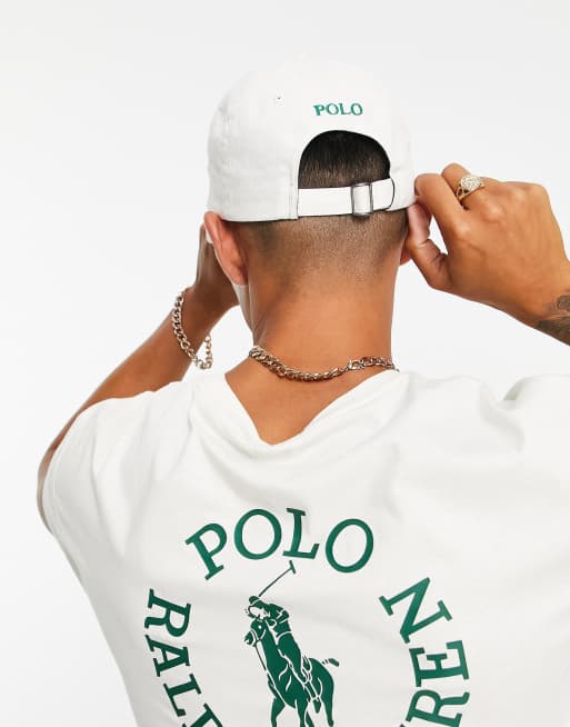 Polo Ralph Lauren x ASOS Exclusive collab cap in cream with circle logo