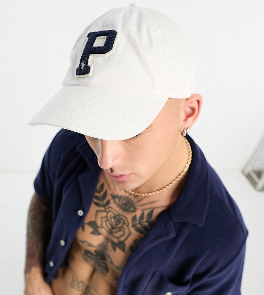 Polo Ralph Lauren x ASOS exclusive collab cap in cream with logo-White