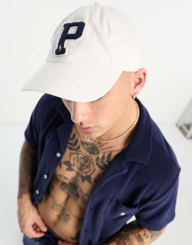 Polo Ralph Lauren x ASOS exclusive collab cap in cream with logo