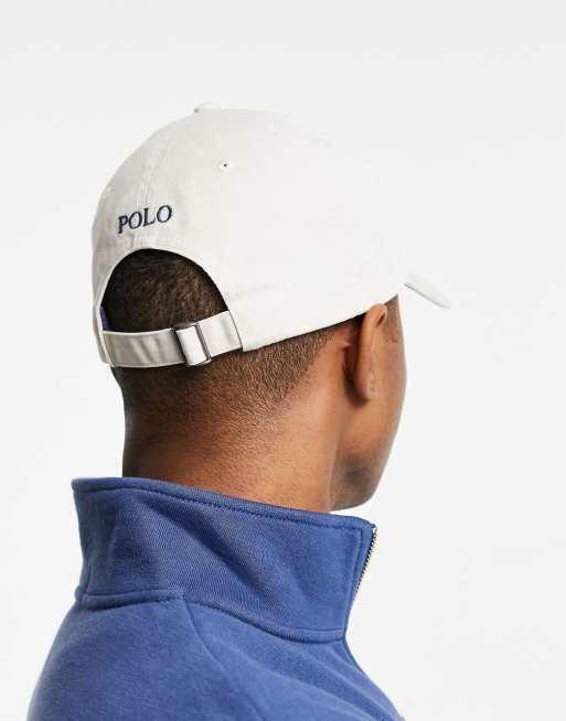 Polo Ralph Lauren x ASOS exclusive collab cap in cream with text logo | ASOS