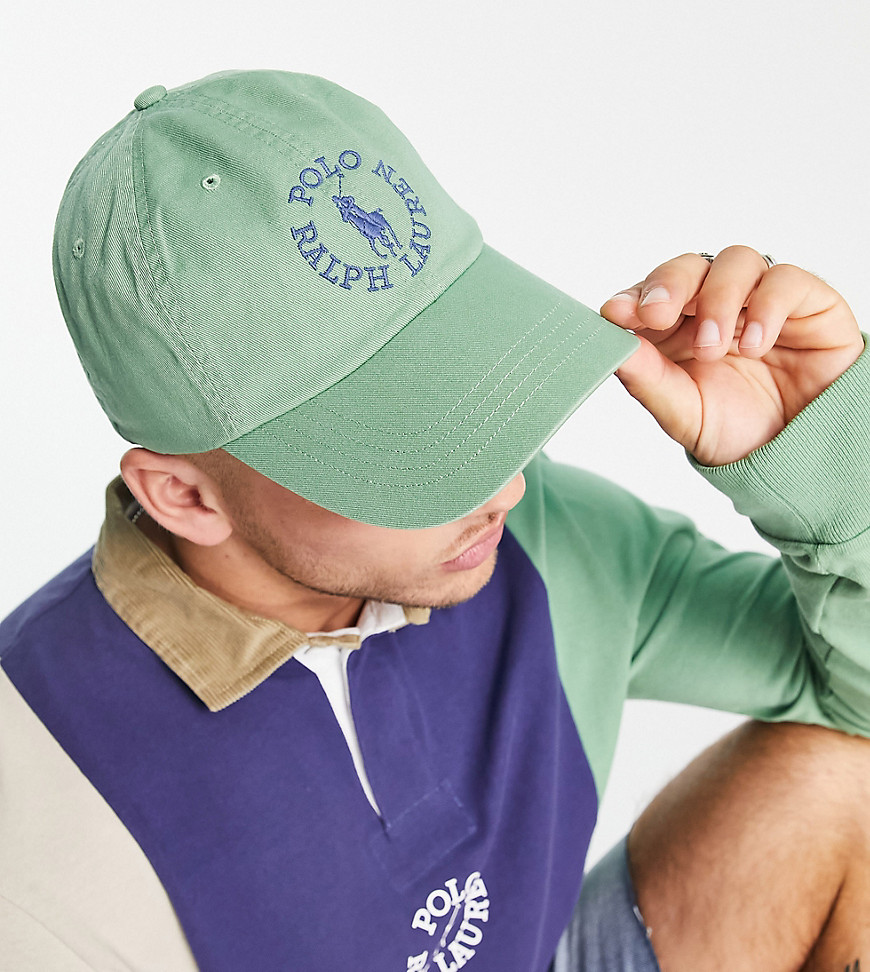Polo Ralph Lauren x ASOS Exclusive collab cap in green with circle logo