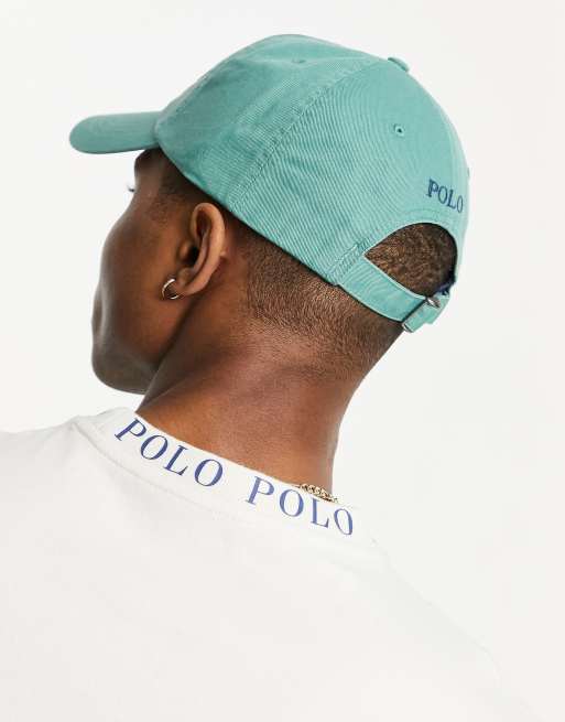 Derfor instruktør Tjen Polo Ralph Lauren x ASOS exclusive collab cap in green with text logo | ASOS