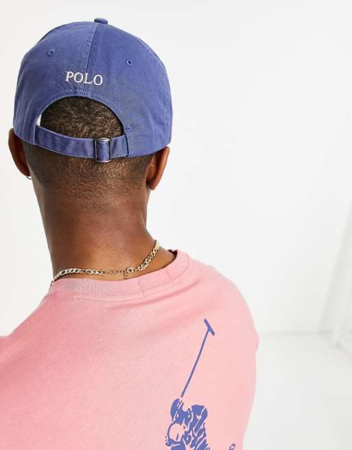 Polo Ralph Lauren x ASOS exclusive collab cap in navy with cream text logo  | ASOS