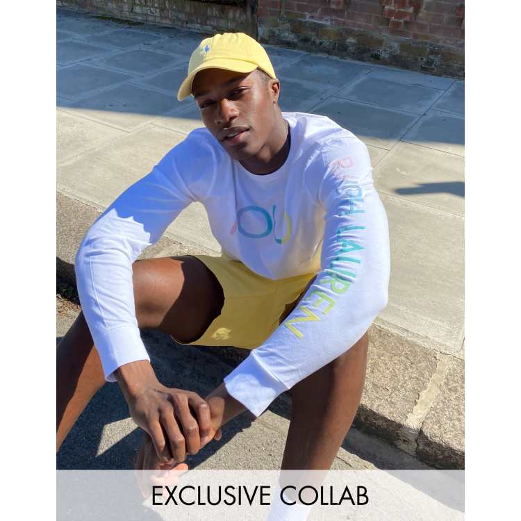 Polo Ralph Lauren x ASOS exclusive collab cap in yellow with blue logo |  ASOS