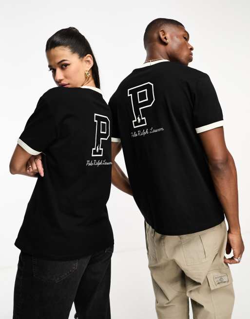 Polo Ralph Lauren x ASOS Exclusive Collab – Czarny T-shirt z nadrukiem logo z przodu i z tyłu