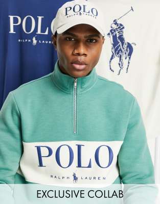 asos ralph lauren half zip