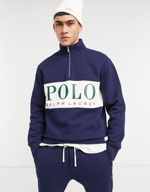 Polo Ralph Lauren x ASOS exclusive collab hoodie in green with red chest  panel