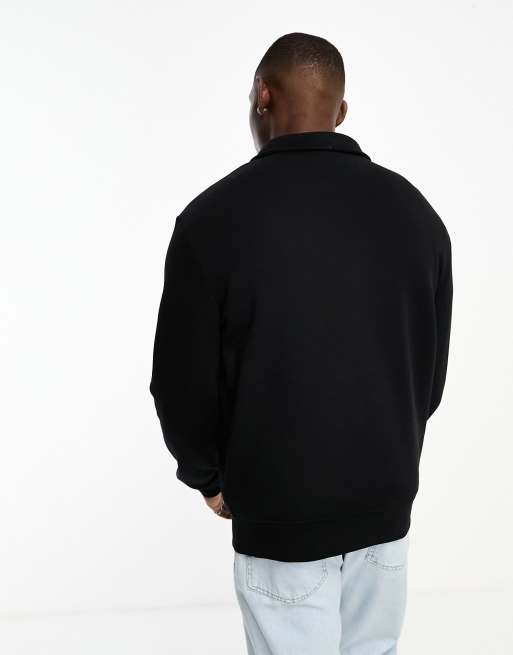 Polo Ralph Lauren x ASOS Exclusive collab half zip with logo in black