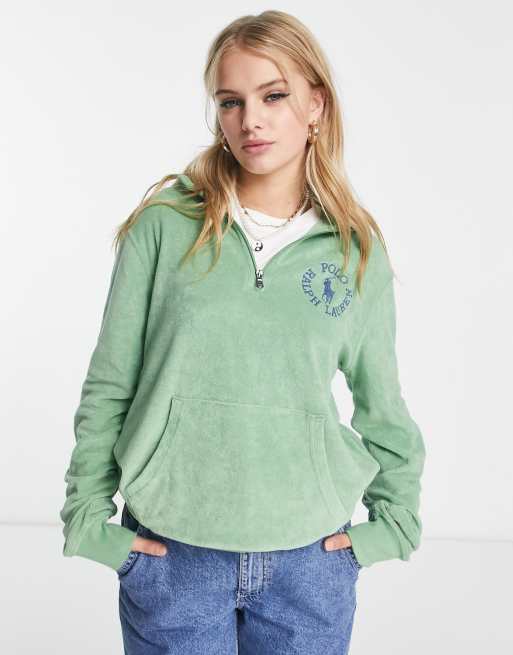 Green ralph discount lauren quarter zip