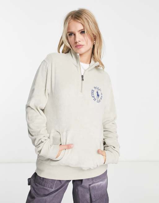 Polo Ralph Lauren x ASOS exclusive collab half zip with small circle ...