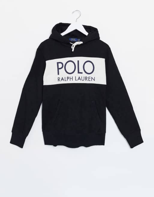 Polo Ralph Lauren x ASOS exclusive collab hoodie in black with logo chest  panel | ASOS