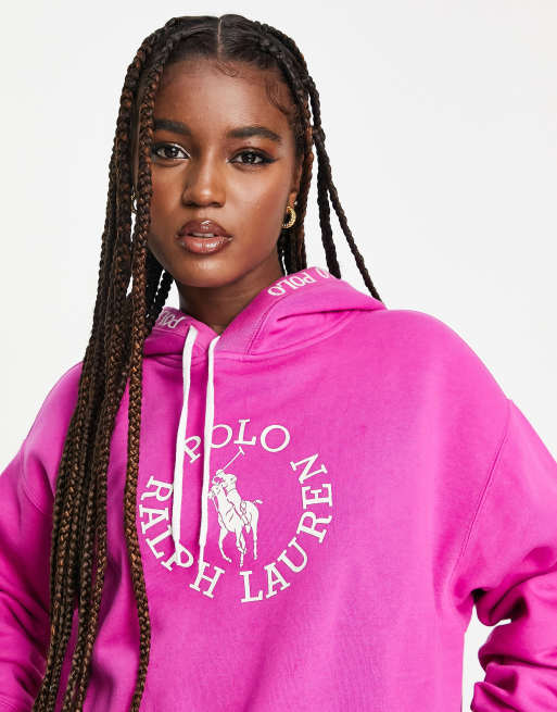 Actualizar 57+ imagen ralph lauren pink hoodie womens