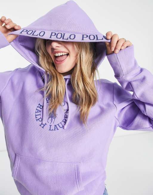 Purple cheap polo hoodie