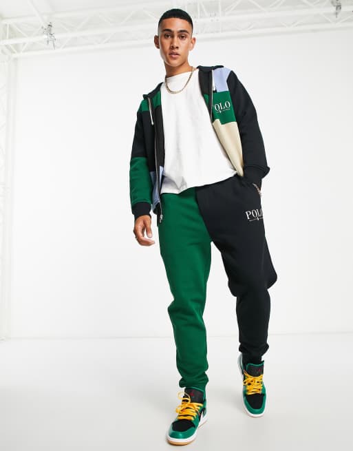 Polo Ralph Lauren x ASOS exclusive collab jogger in black colour block with  logo | ASOS