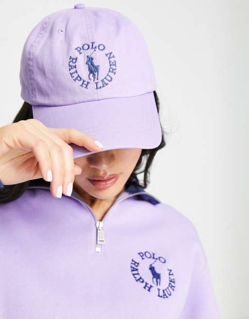 Polo Ralph Lauren x ASOS exclusive collab logo baseball cap in lavender |  ASOS