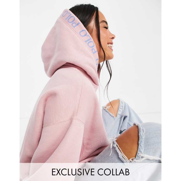 Polo Ralph Lauren x ASOS exclusive collab logo hoodie in pink | ASOS