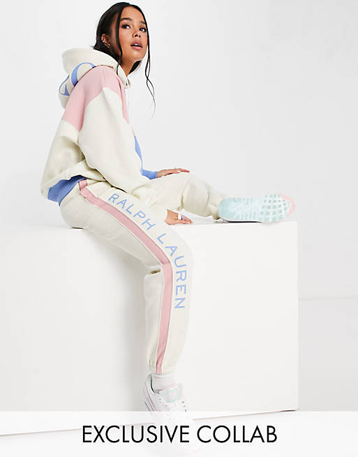 Polo Ralph Lauren x ASOS exclusive collab logo jogger in cream
