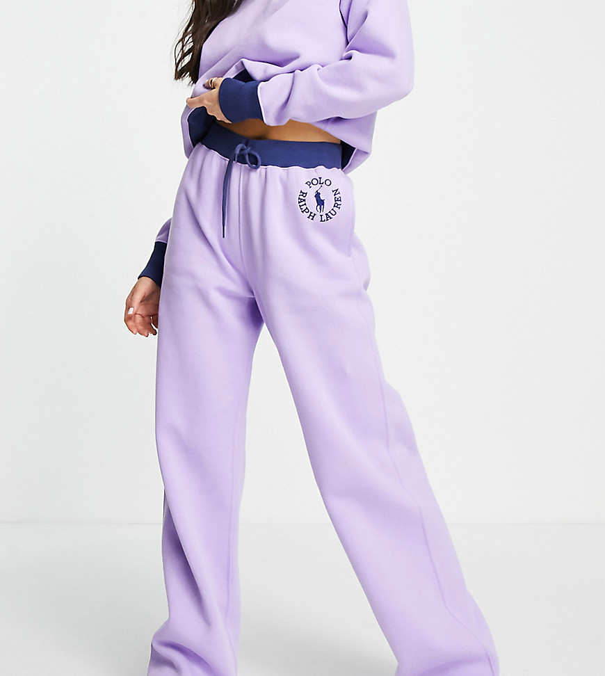 Polo Ralph Lauren x ASOS exclusive collab logo sweatpants in lavender - part of a set-Purple