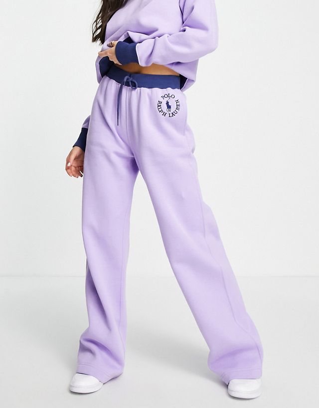 Polo Ralph Lauren x ASOS exclusive collab logo sweatpants in lavender - part of a set