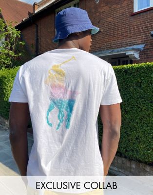 Polo Ralph Lauren x ASOS exclusive collab oversized t-shirt in white with pony back print