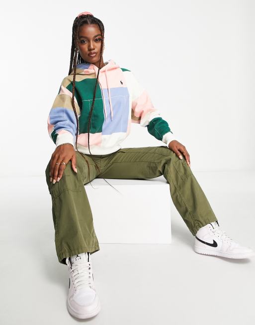 Polo Ralph Lauren x ASOS exclusive collab patchwork hoodie in multi | ASOS