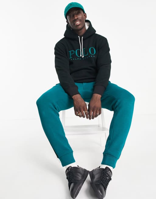 Polo Ralph Lauren x ASOS exclusive collab polar fleece hoodie in black with  chest logo | ASOS