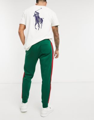 green polo sweatpants