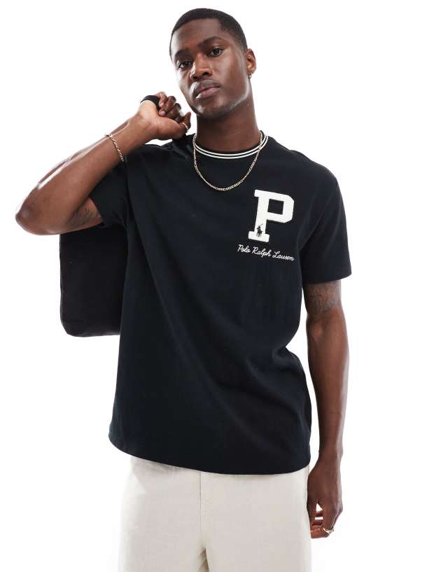 Polo Ralph Lauren - x asos exclusive collab t-shirt in black with logo