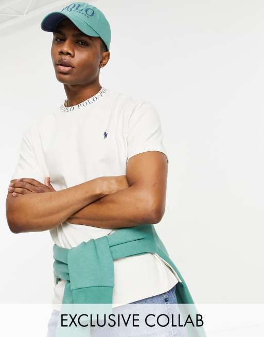 Polo Ralph Lauren X ASOS Exclusive Collab T-Shirt In Cream With