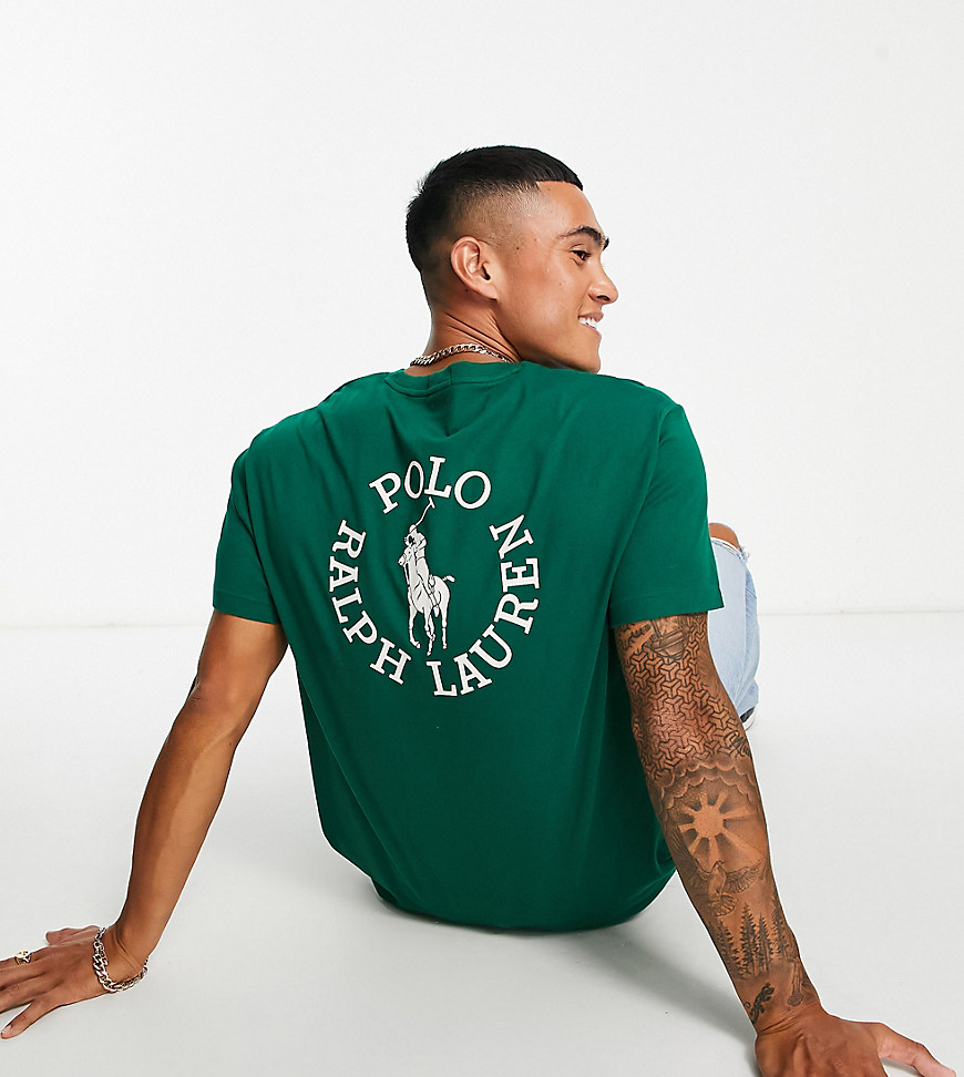 Polo Ralph Lauren x ASOS exclusive collab t-shirt in green with backprint circle logo