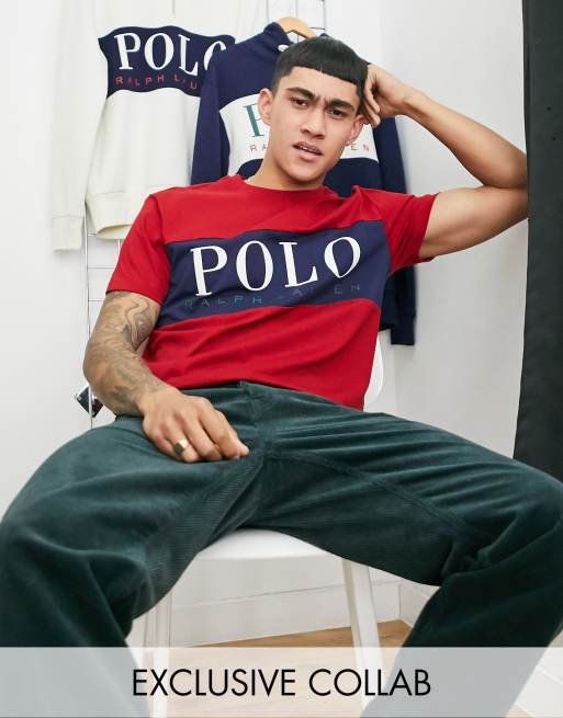  Polo  Ralph  Lauren x ASOS exclusive collab t shirt in red 