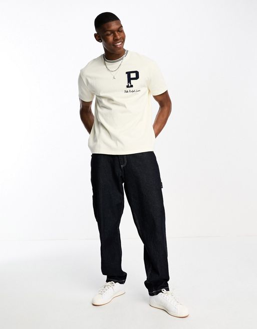 Polo Ralph Lauren x ASOS – Exclusive Collab – T-Shirt mit Logo in Creme