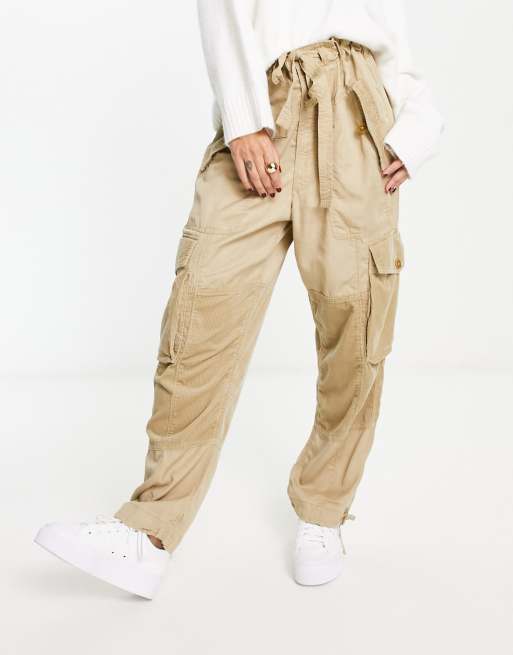 Women's polo hot sale khaki pants