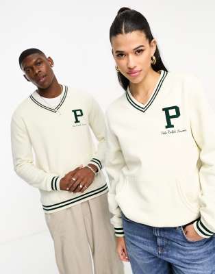 Polo Ralph Lauren large varsity logo sweatshirt in red - part of a set