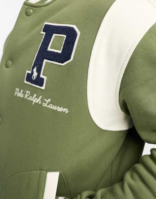 Green polo deals bomber jacket