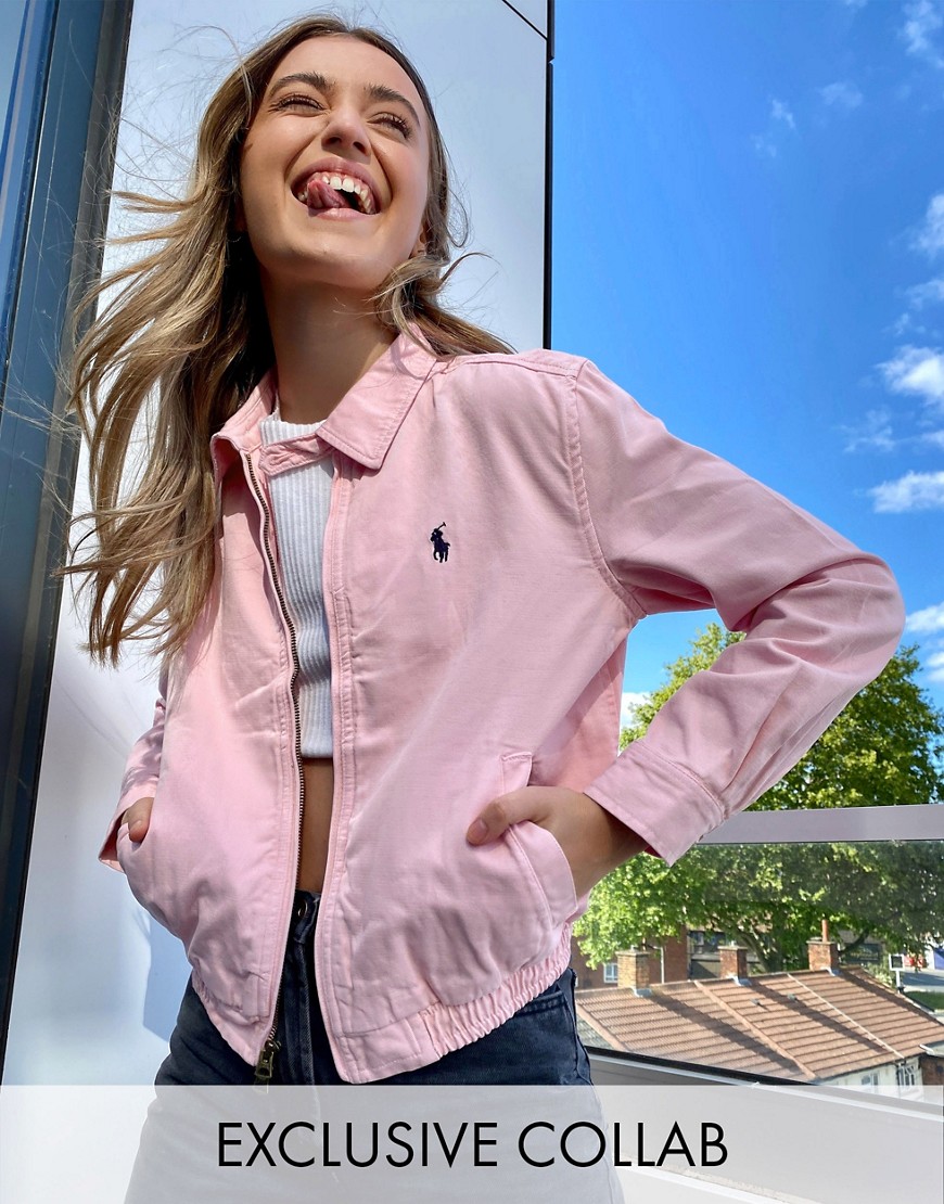 Polo Ralph Lauren x Asos exclusive collab windbreaker jacket in pink
