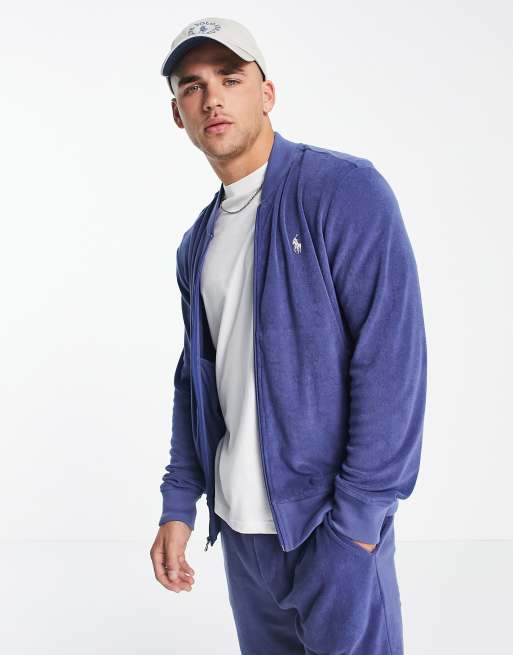 Polo Ralph Lauren x ASOS - Exclusives - Bomberjack met print op de achterkant en rond logo in marineblauw