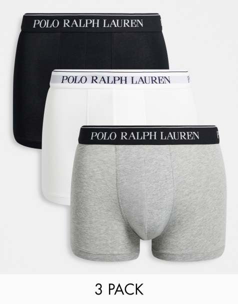 Polo Ralph Lauren – Zestaw 3 par klasycznych bokserek w kolorach czarnym, białym i szarym - view 1