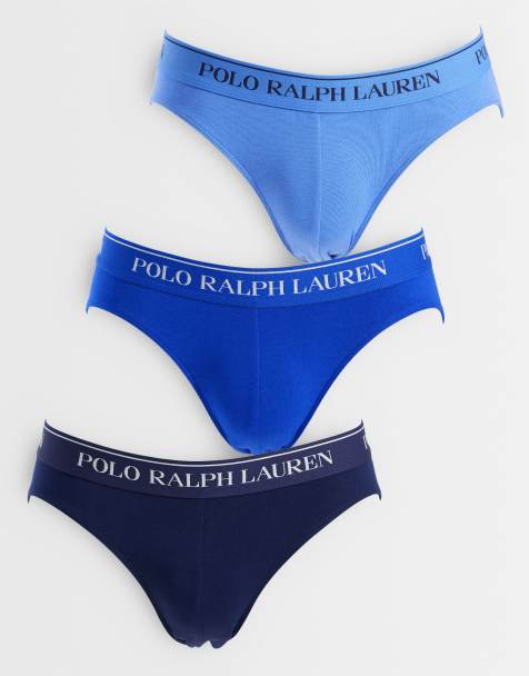 Polo Ralph Lauren – Zestaw 3 par slipów w różnych odcieniach niebieskiego - view 1