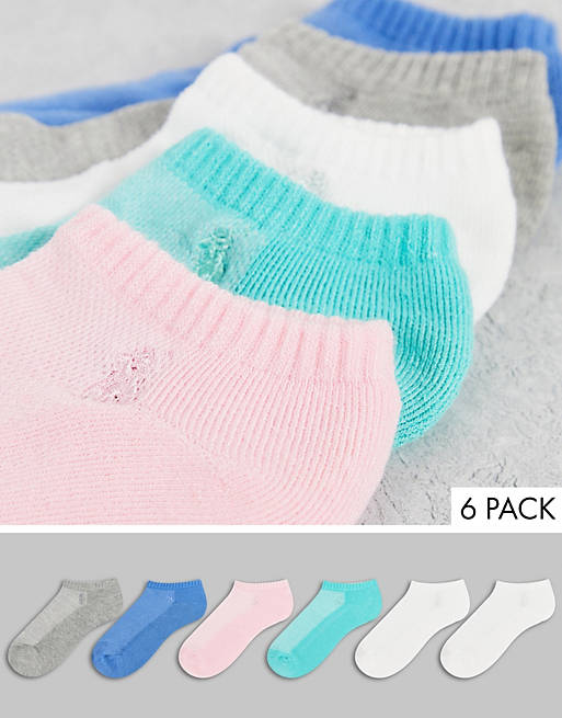 Polo Ralph Lauren – Zestaw 6 par krótkich skarpetek w różnych kolorach