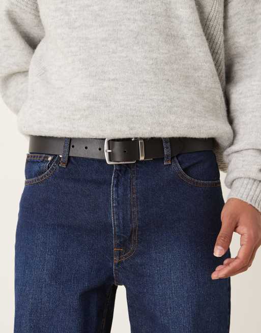 Polo Ralph Lauren – Zestaw podarunkowy: dwustronny skórzany pasek w kolorze czarnym i jasnobrązowym, z wymienną klamrą