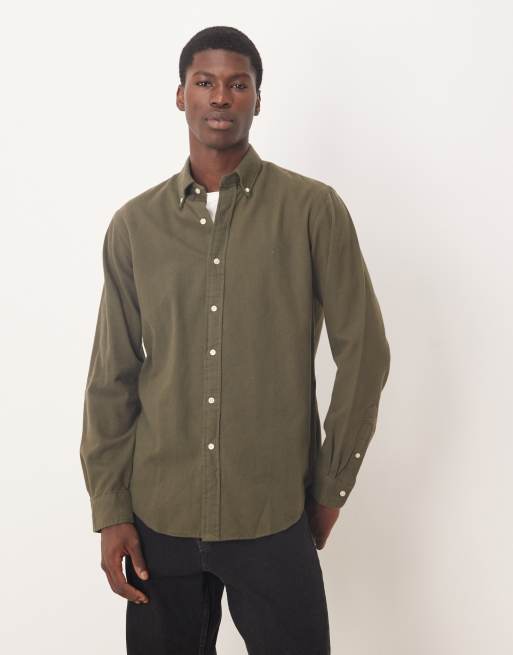 Polo Ralph Lauren – Zielona flanelowa koszula o regularnym kroju z logo
