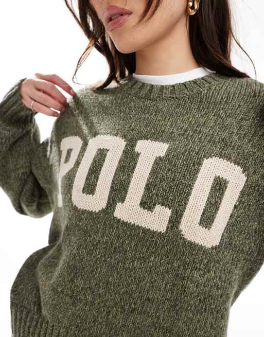 Polo Ralph Lauren – Zielony sweter z logo, 2 z 4
