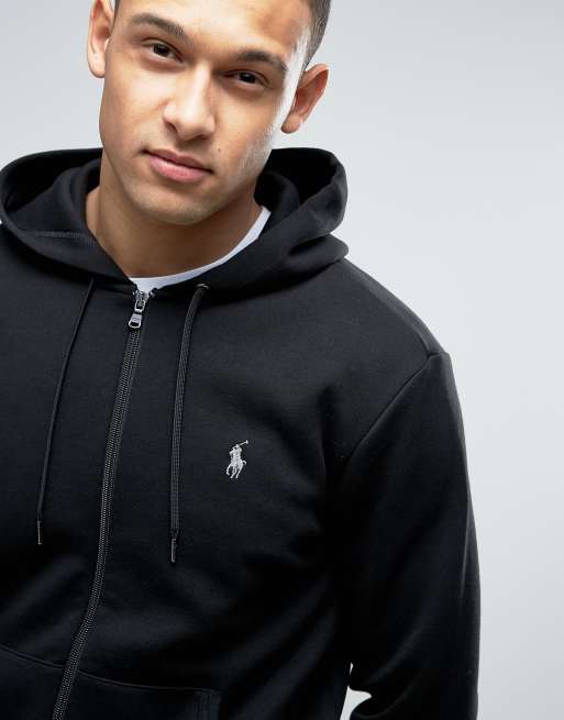 Polo Ralph Lauren Zip Through Hoodie in Black