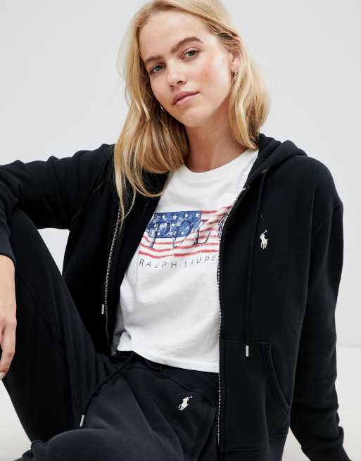 Womens black best sale ralph lauren hoodie