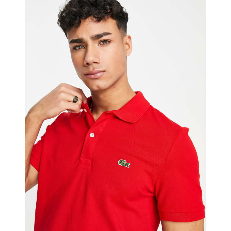 Polo rojo lacoste outlet