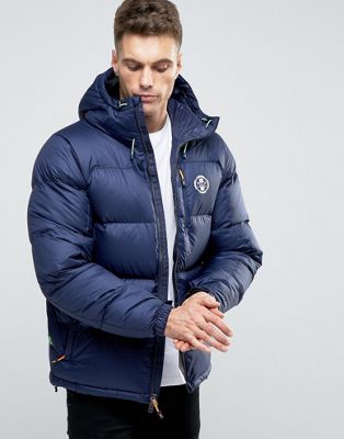 polo hooded down jacket