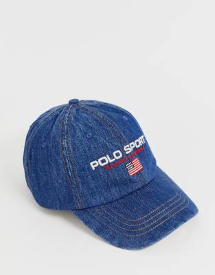 polo sport denim cap